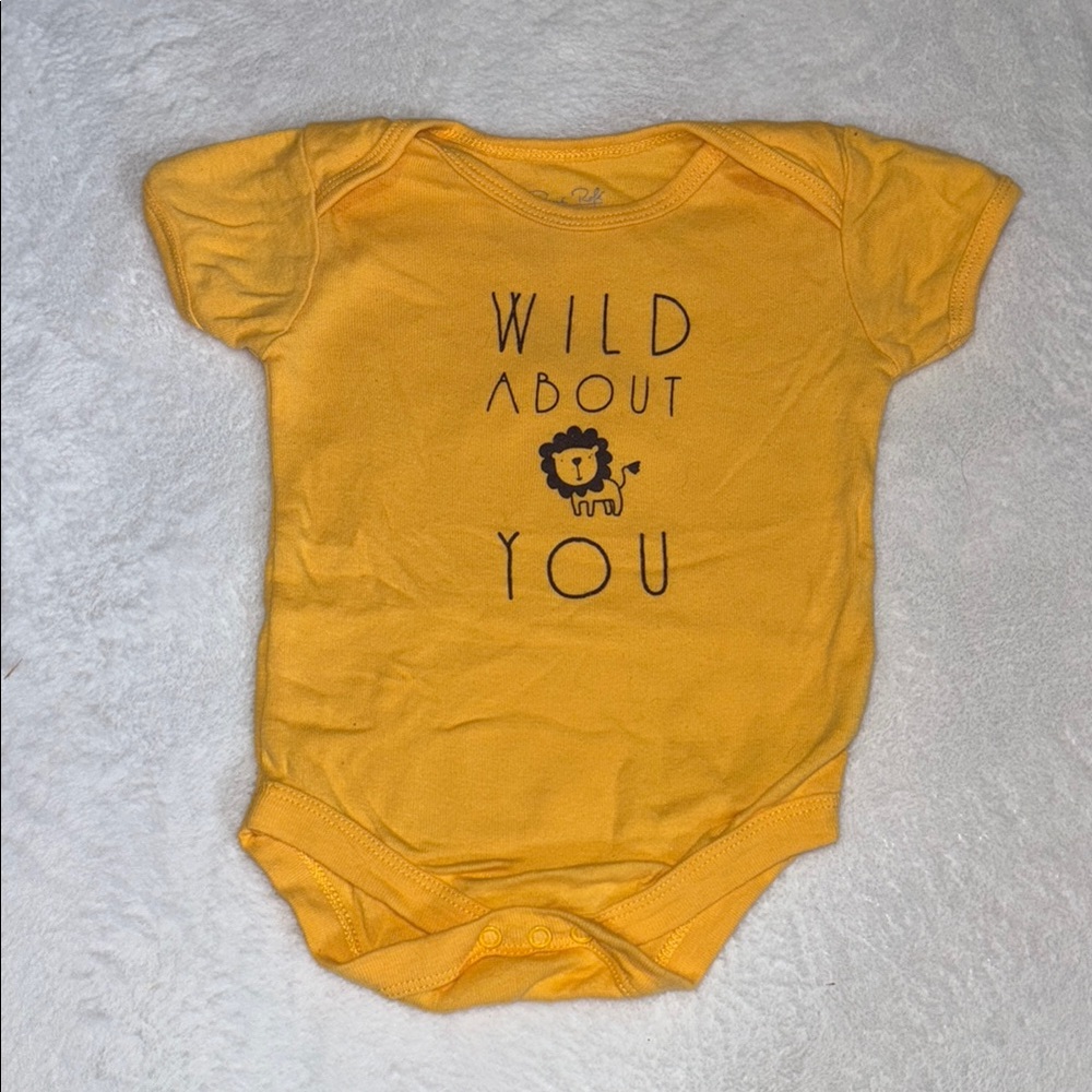 Rene rofe Yellow Lion Print One Piece bodysuit 🦁